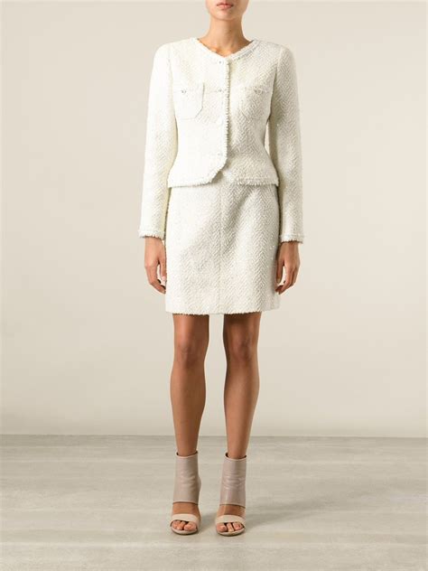 original chanel tweed suit|tweed chanel suit women.